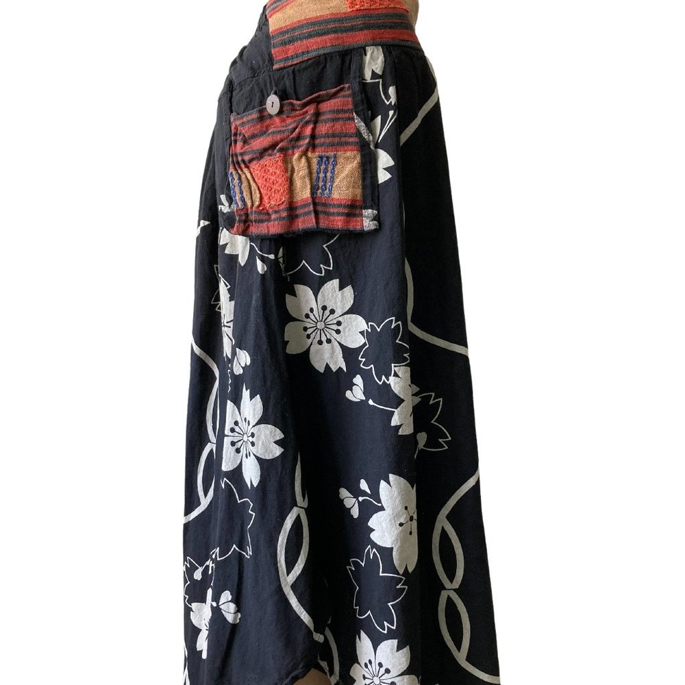 Clea Ray Hippie Style Size M Midi Pocket Skirt